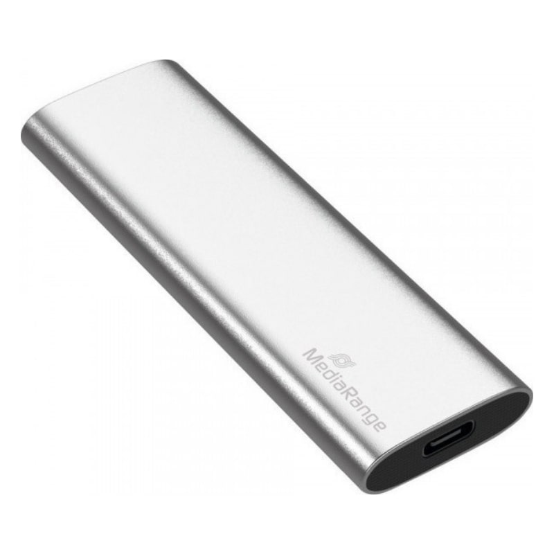 Εξωτερικός Σκληρός Δίσκος SSD MediaRange 480GB USB Type-C Silver (MR1102)