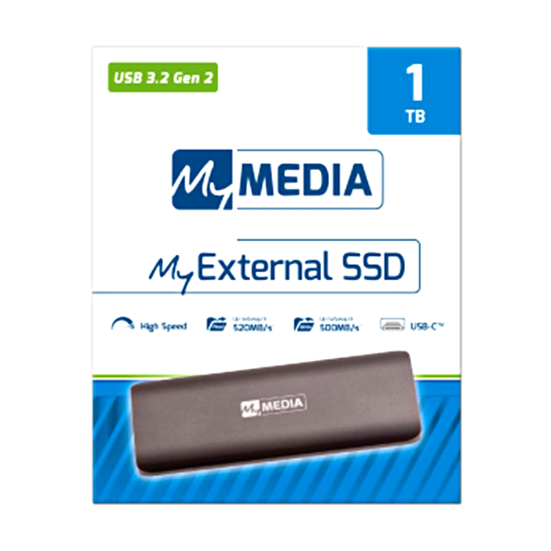 Εξωτερικός Σκληρός Δίσκος SSD VERBATIM MyMedia My External 1TB USB 3.2 (69286)