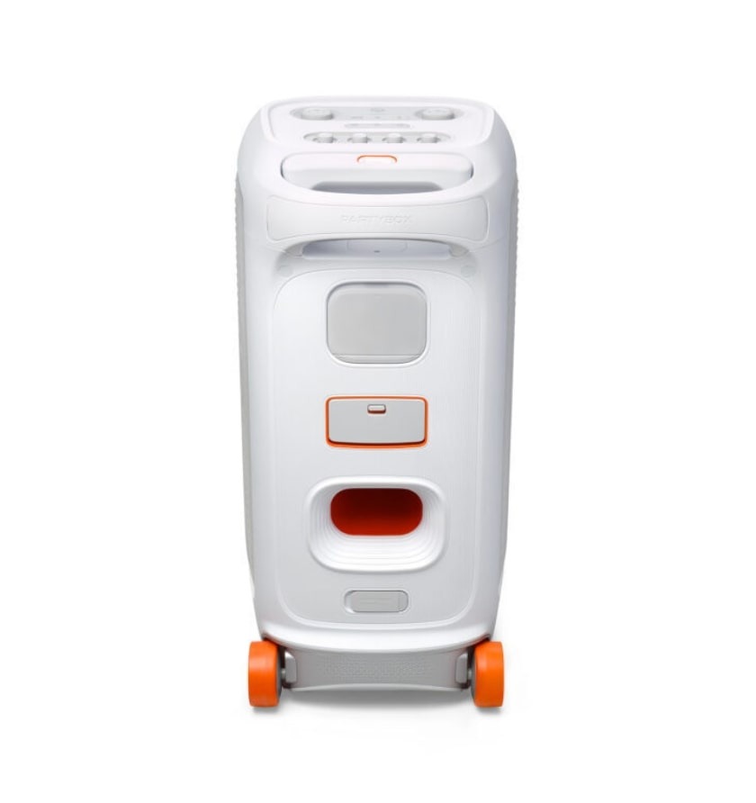 Ηχείο JBL Partybox Stage 320 Portable BT Party Speaker, Light Effect, Wheels - White (JBLPBSTAGE320SWEP)