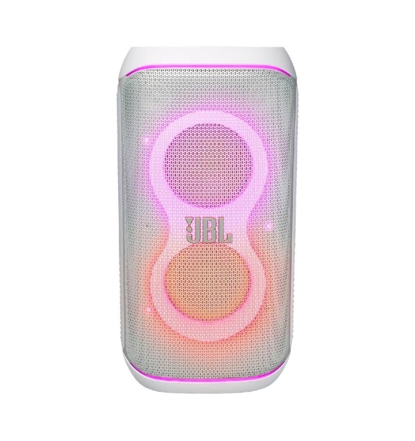 Ηχείο JBL Partybox Stage 320 Portable BT Party Speaker, Light Effect, Wheels - White (JBLPBSTAGE320SWEP)