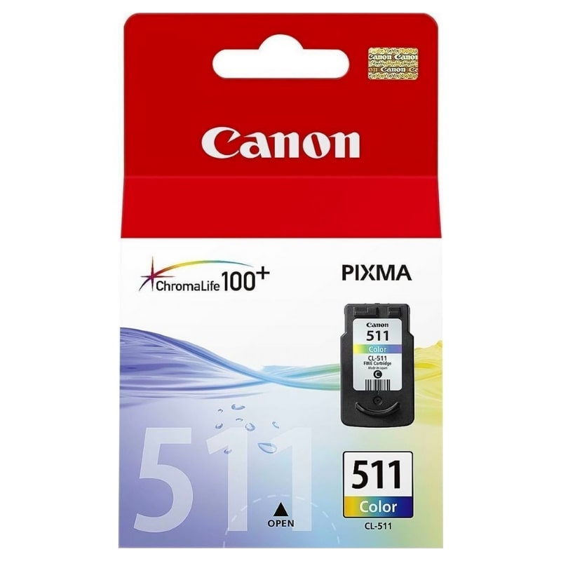 Μελάνι CANON CL-511 Color Γνήσιο - 244 σελ. (2972B001)