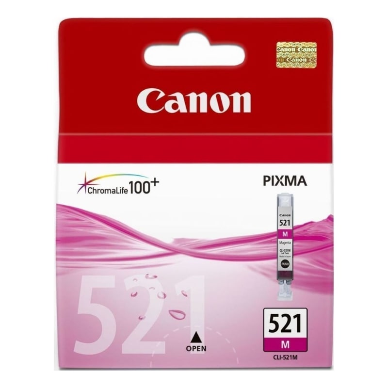 Μελάνι CANON CLI-521 Magenta - 480 σελ. (2935B001)