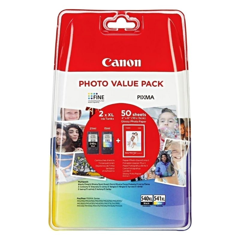 Μελάνι Canon PG-540XL Black+CLI-541XL Color - 600 σελ. (5222B013)