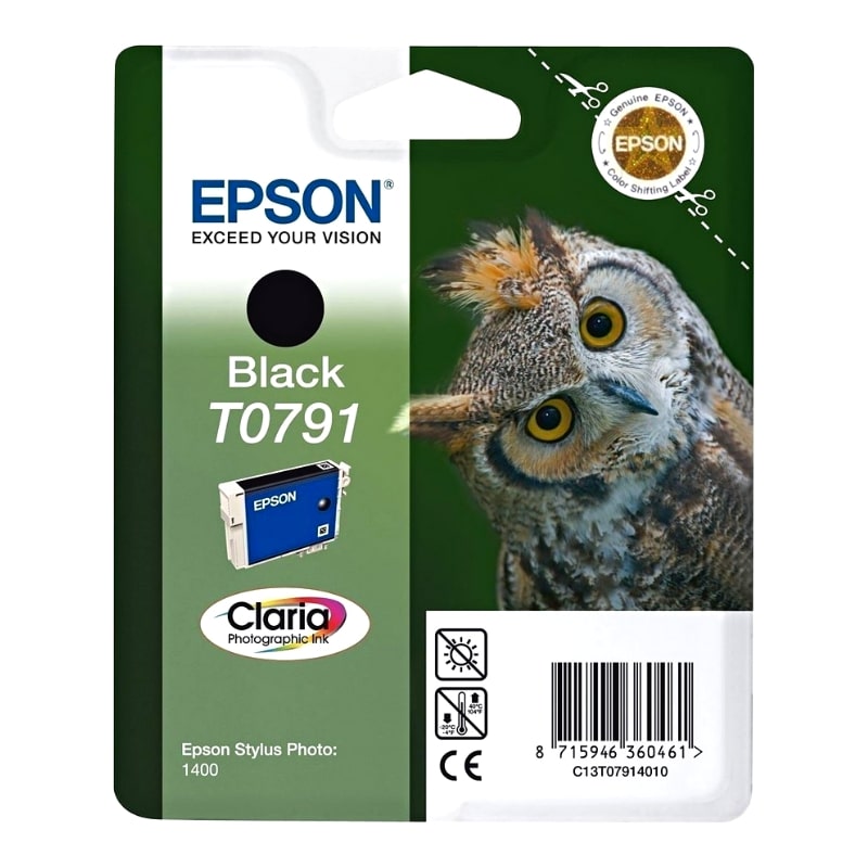 Μελάνι EPSON T0791 Black - 470 σελ. (C13T07914020)