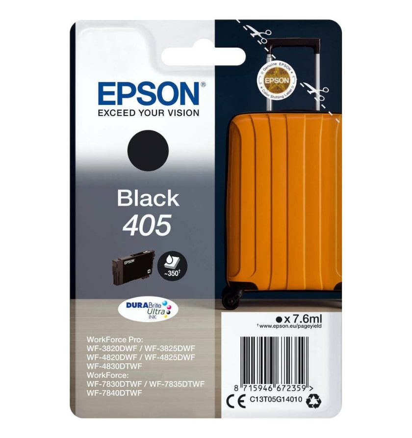 Μελάνι EPSON 405 Black - 7.6-ml/350 σελ. (C13T05G14010)