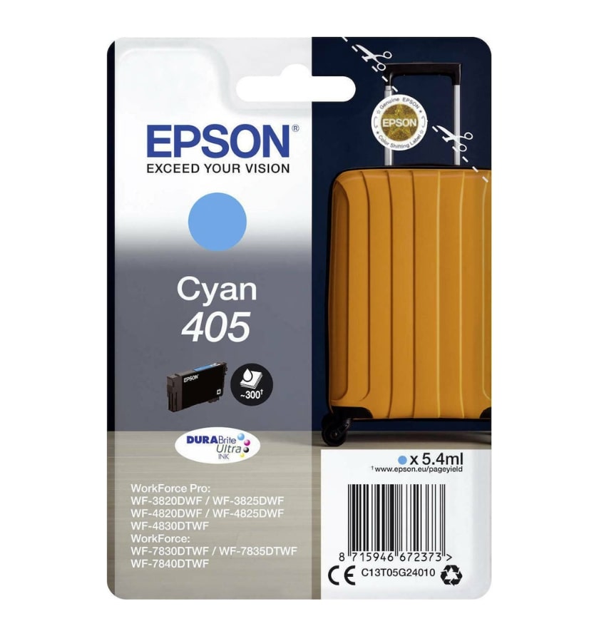 Μελάνι EPSON 405 Cyan - 5,4ml/300 σελ. (C13T05G24010)