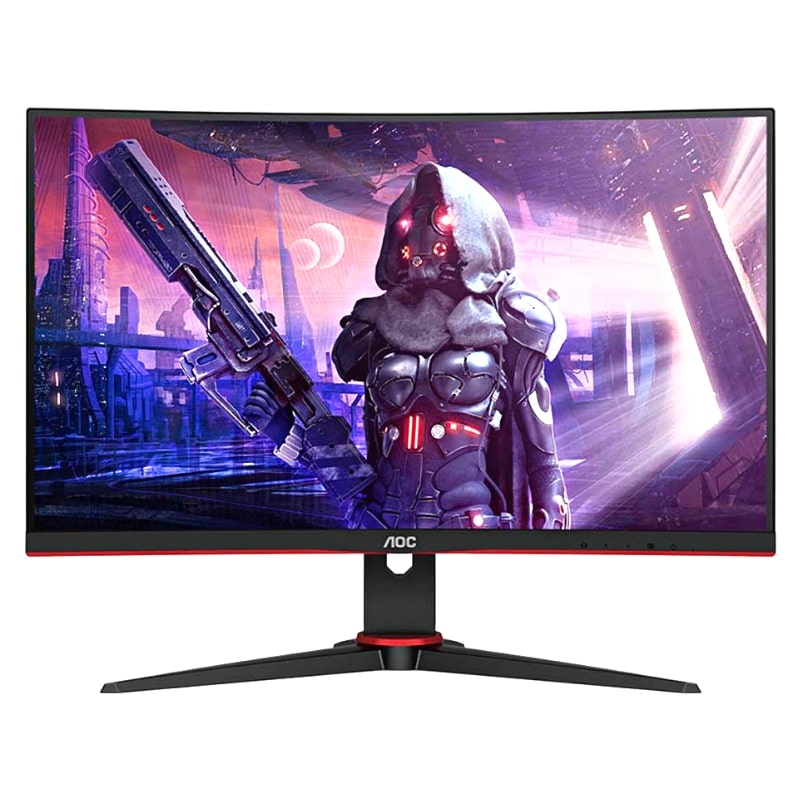 Οθόνες AOC 23.6 C24G2AE/BK LED FHD Gaming Monitor Black-Red