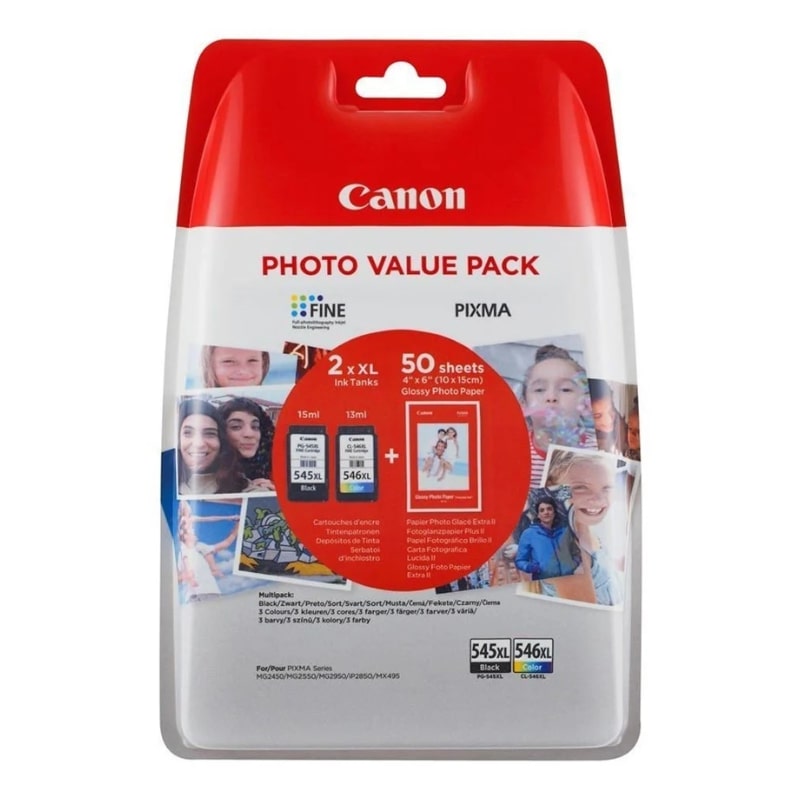 Πακέτο 2 Μελανιών Canon PG-560XL και CL-561XL Black 400 σελ. και Colour 300 σελ. (3712C004)