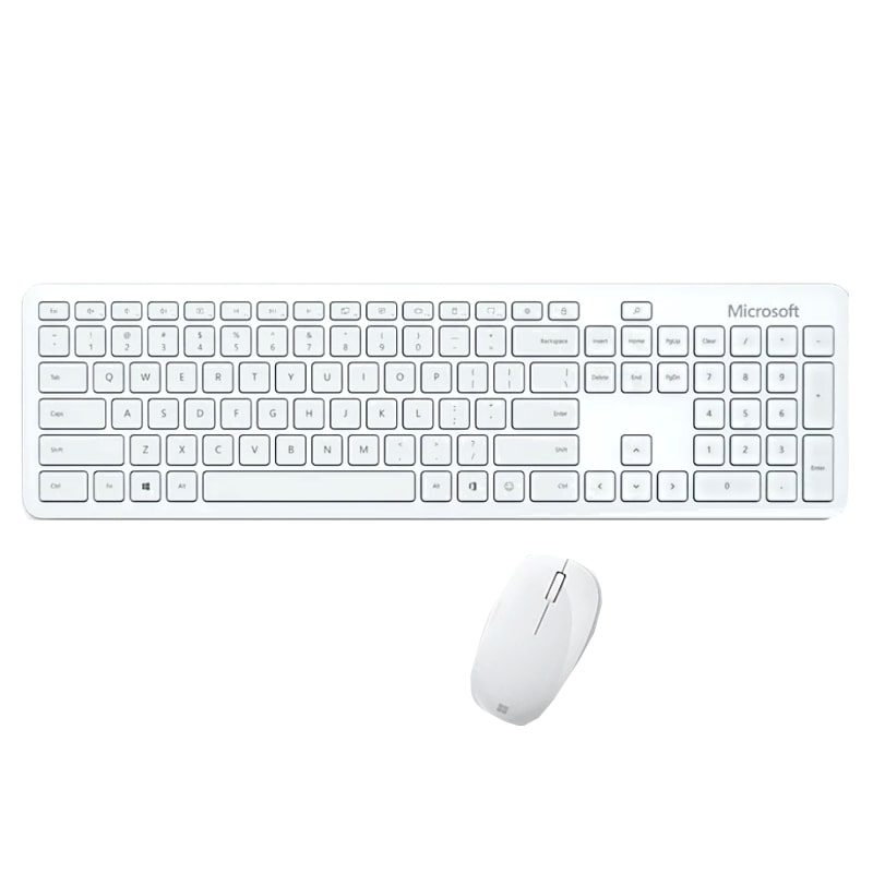 Πληκτρολόγιο-Ποντίκι Microsoft Ασύρματο White GR (QHG-00056)
