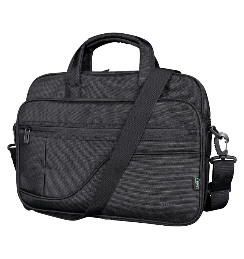 Τσάντα για Laptop Trust Sydney Eco-friendly Slim Black for 17.3 laptop (24399)