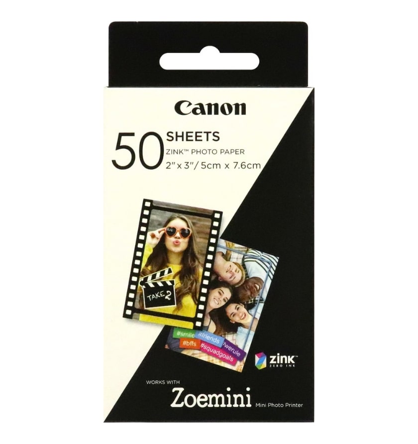 Φωτογραφικό Χαρτί CANON Zink Α8 (5x7,6cm) 50 sheets (3215C002)