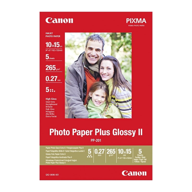 Φωτογραφικό Χαρτί CANON Α6 (10x15cm) Glossy 275g/m² 5 φύλλα (2311B053)