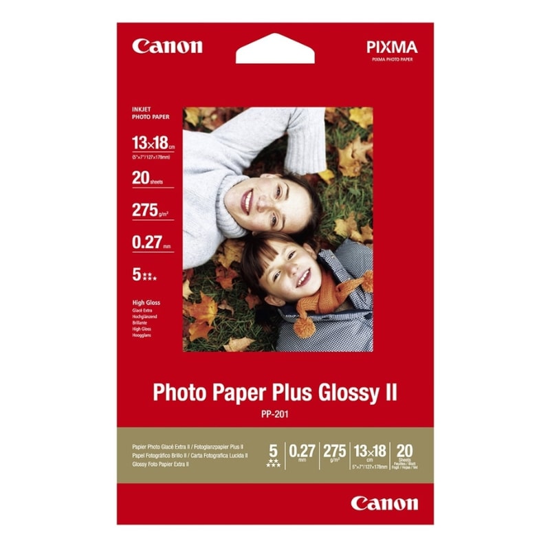 Φωτογραφικό Χαρτί CANON 13x18cm Glossy 275g/m² 20 Φύλλα (2311B018)