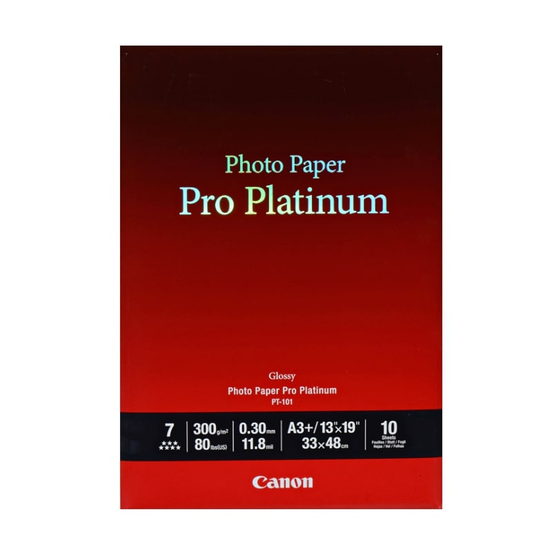 Φωτογραφικό Χαρτί CANON A3+ Pro Platinum 300g/m² High-Glossy 10 Φύλλα (2768B018)