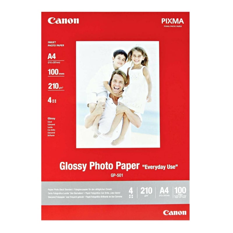 Φωτογραφικό Χαρτί CANON A4 Glossy 170g/m² 100 Φύλλα (0775B001)