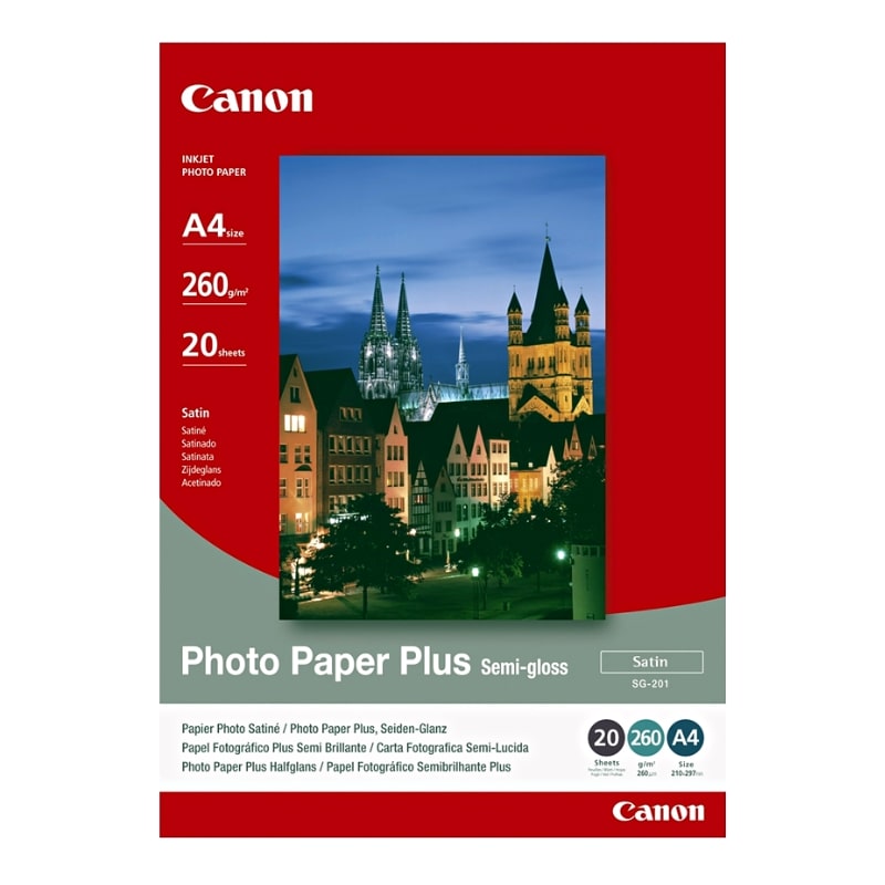 Φωτογραφικό Χαρτί CANON A4 Semi Gloss 260g/m² 20 Φύλλα (1686B021)