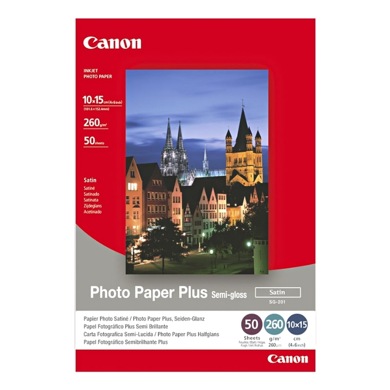 Φωτογραφικό Χαρτί CANON A6 Semi Gloss 260g/m² 50 Φύλλα (1686B015)