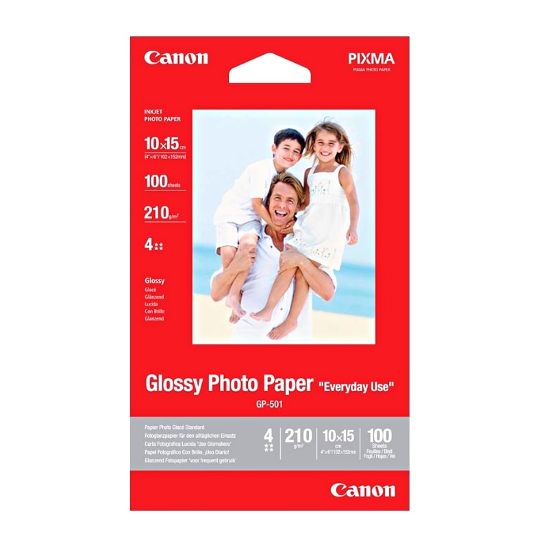 Φωτογραφικό Χαρτί CANON 10x15cm Glossy 170g/m² 10 φύλλα (0775B005BA)
