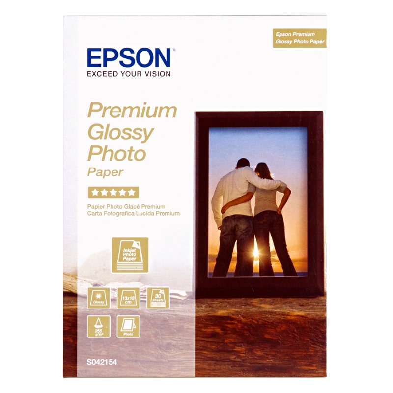 Φωτογραφικό Χαρτί EPSON 13x18cm Glossy 225g/m² 30 Φύλλα (C13S042154)