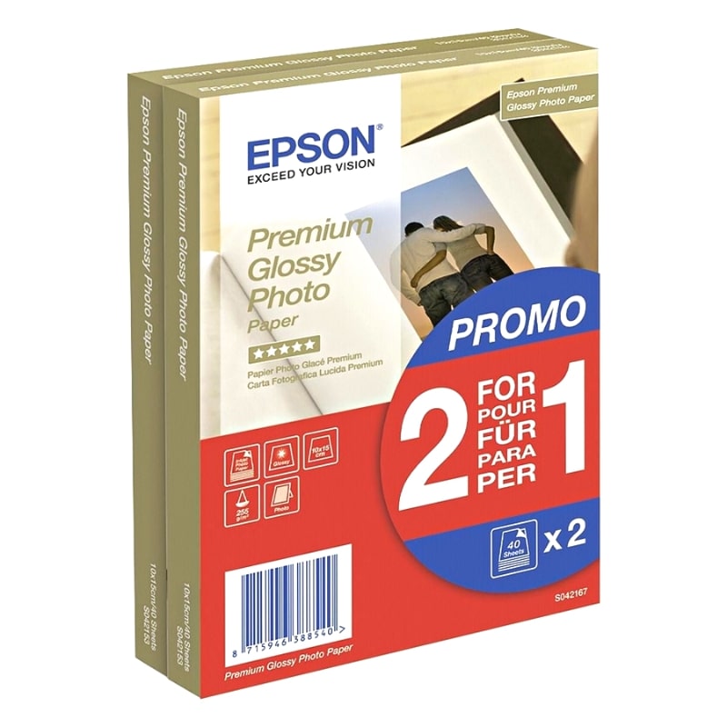 Φωτογραφικό Χαρτί EPSON Α6 Glossy 255g/m² 80 Φύλλα (C13S042167)