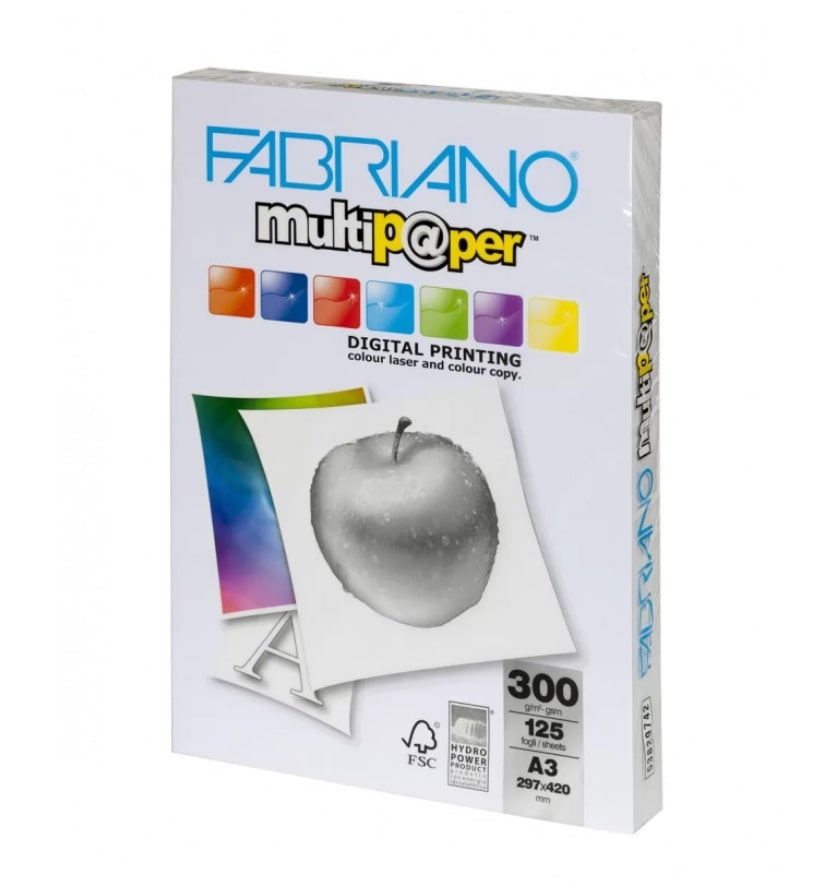 ΧΑΡΤΙ ΕΚΤΥΠΩΣΗΣ FABRIANO MULTIPAPER A3 300g/m² 125 φύλλα (53829742)