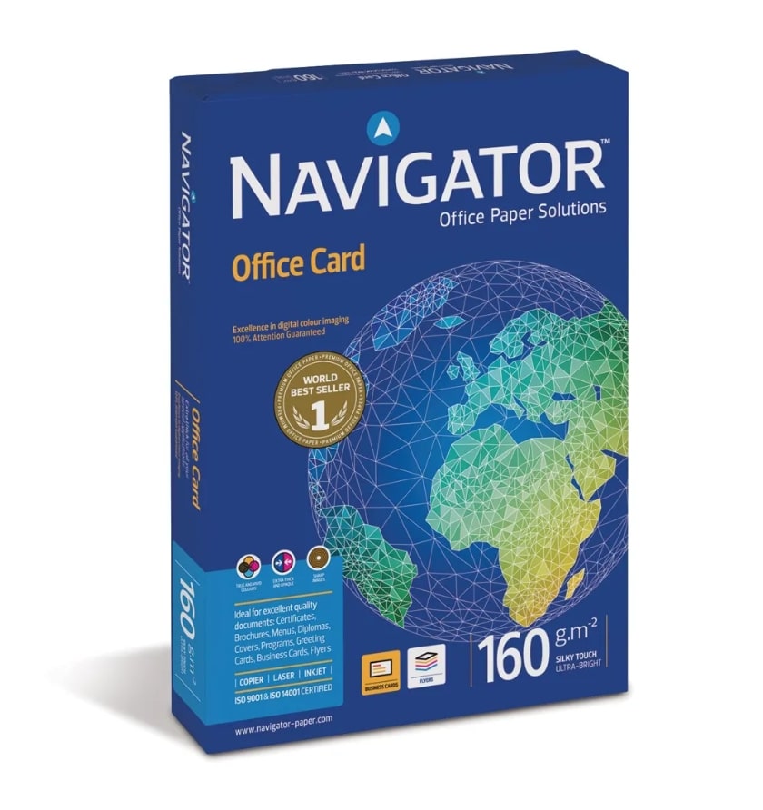 ΧΑΡΤΙ ΕΚΤΥΠΩΣΗΣ NAVIGATOR A4 Silty Touch Ultra Bright 160g/m² 250 φύλλα (381377)