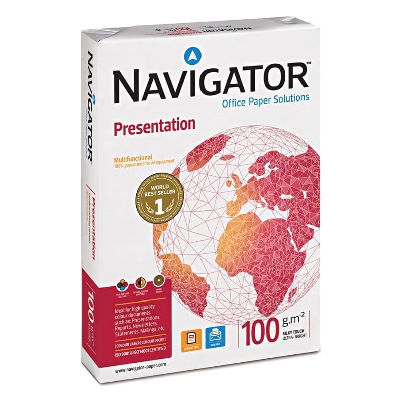 ΧΑΡΤΙ ΕΚΤΥΠΩΣΗΣ NAVIGATOR A4 Presentation 100g/m² 500 Φύλλα NVG330966 (530232)